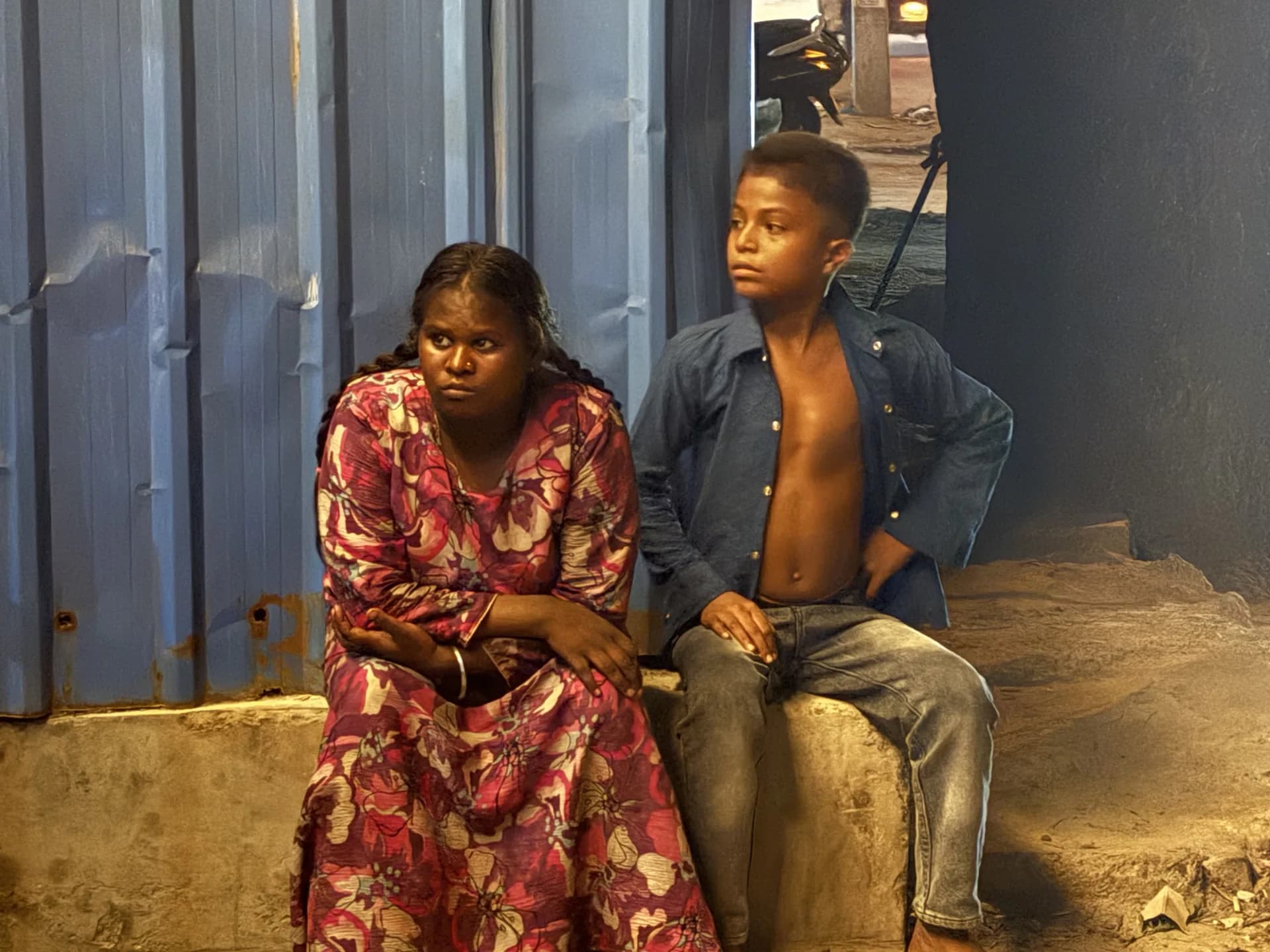 A mother and child at a community gathering